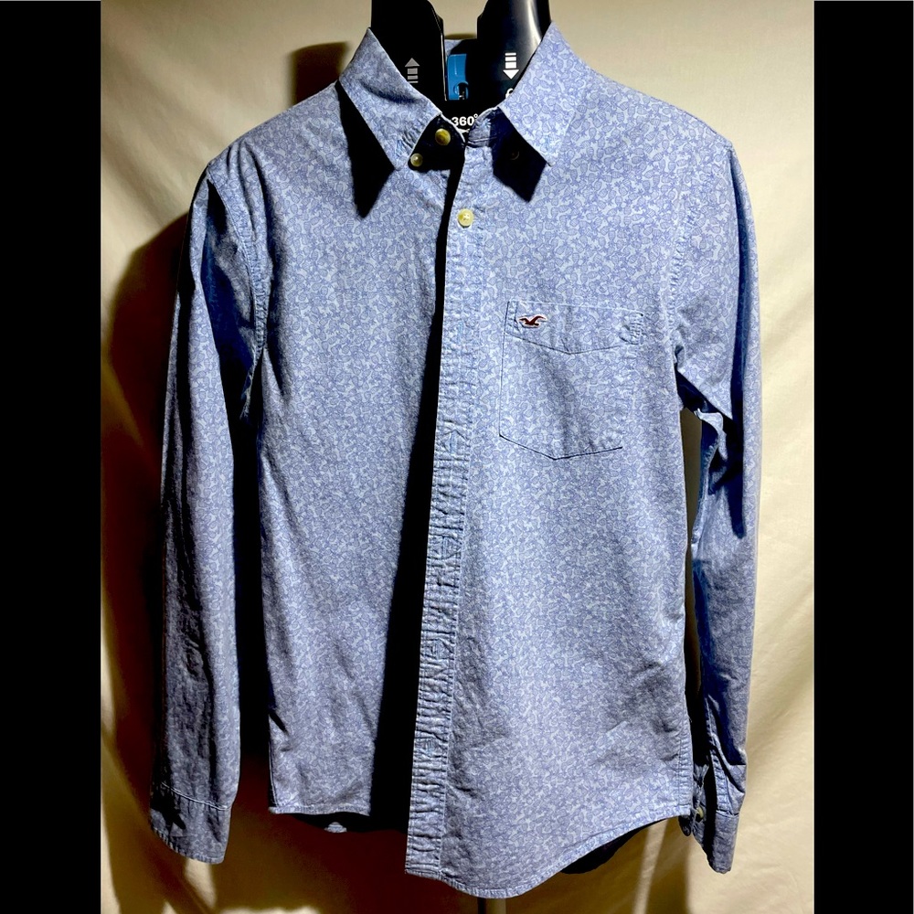 Hollister S Light Blue Pineapple Pattern